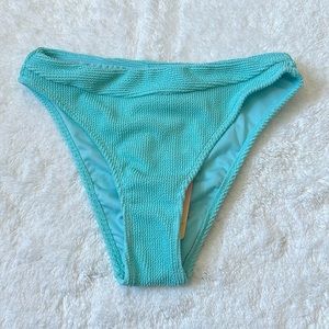 Stoney clover blue mid rise cheeky swim bottoms